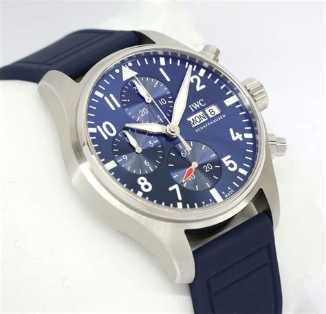 iwc pilot chronograph 41mm blue.